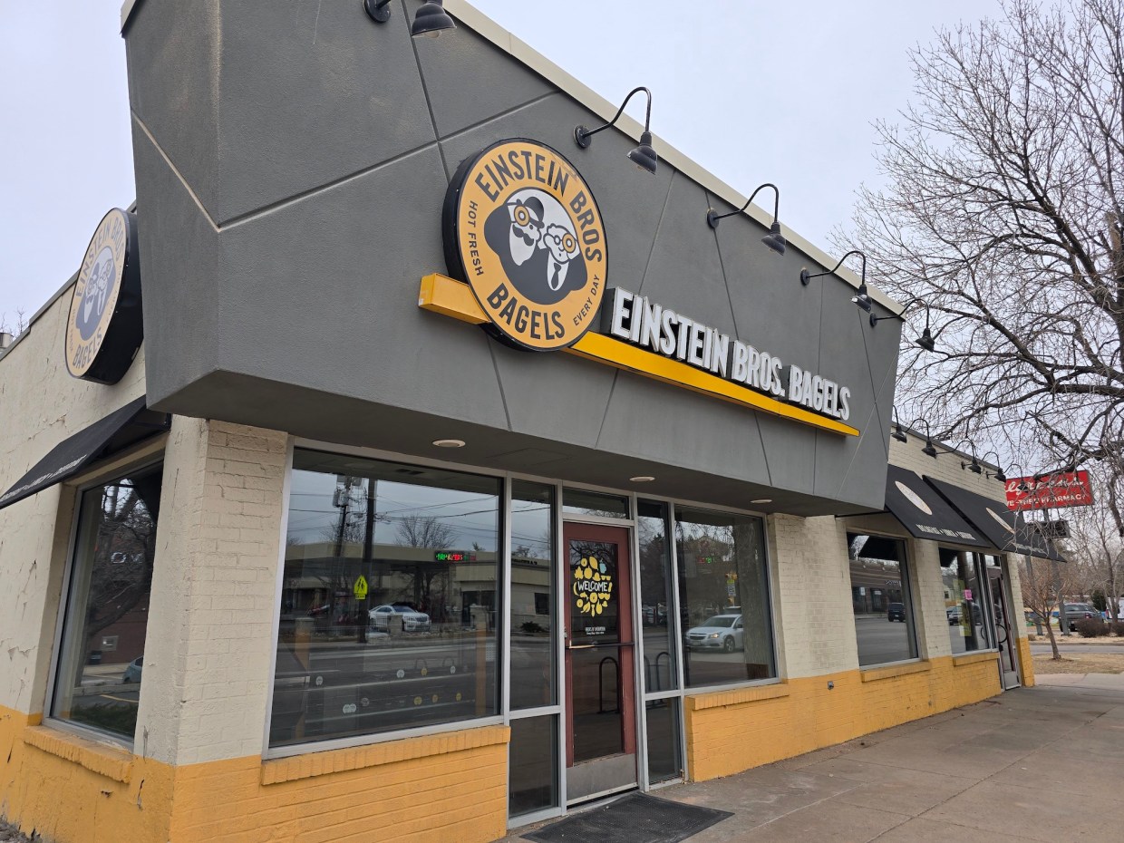 exterior of an Einstein Bros. Bagels