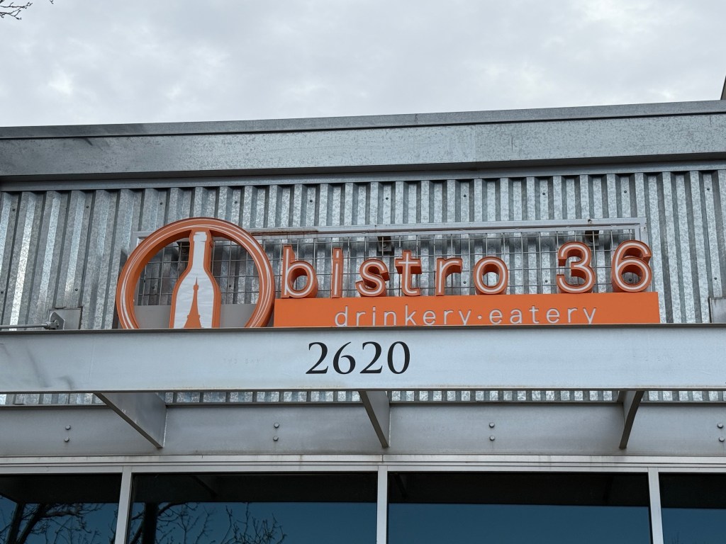 a restaurant sign