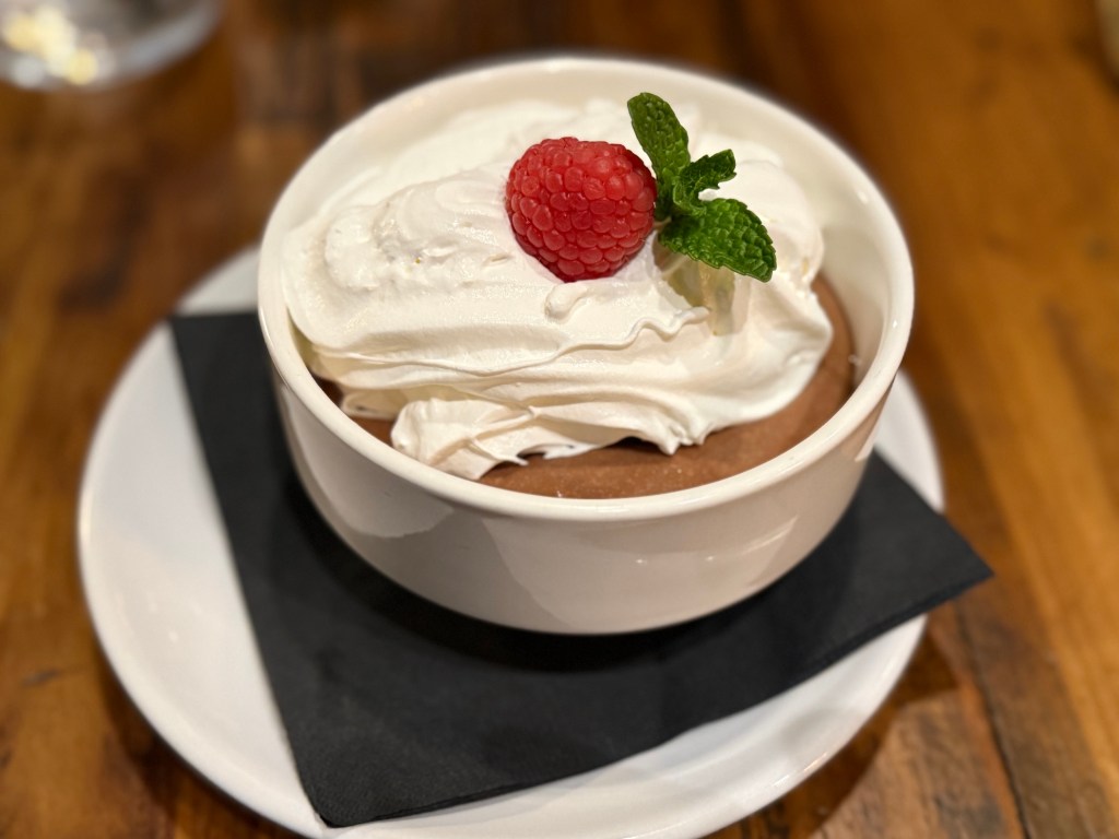a bowl of pudding