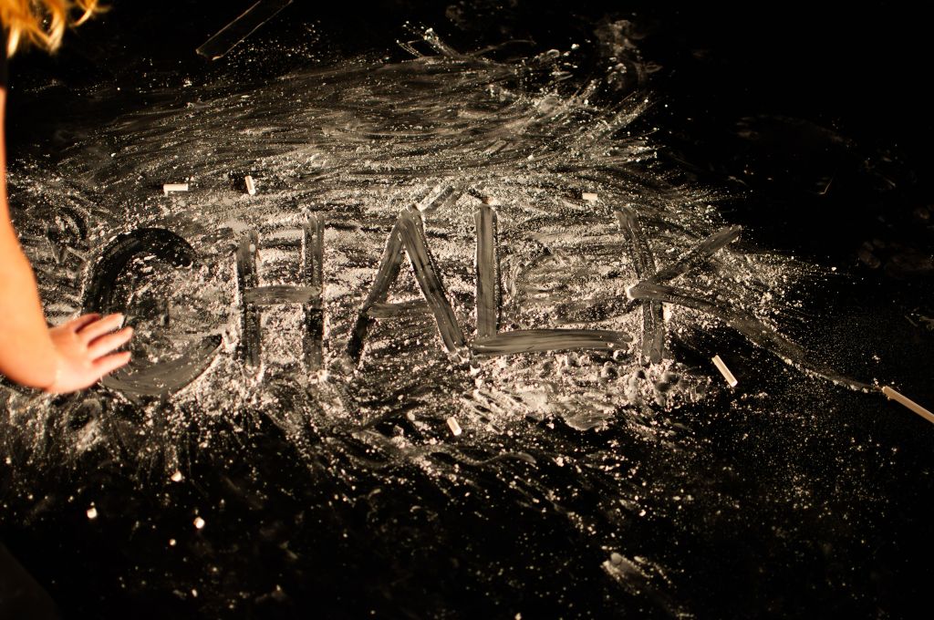 "Chalk" written in chalk