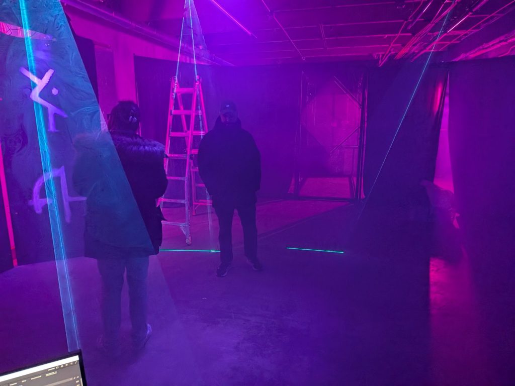 People work on creating an immersive experience