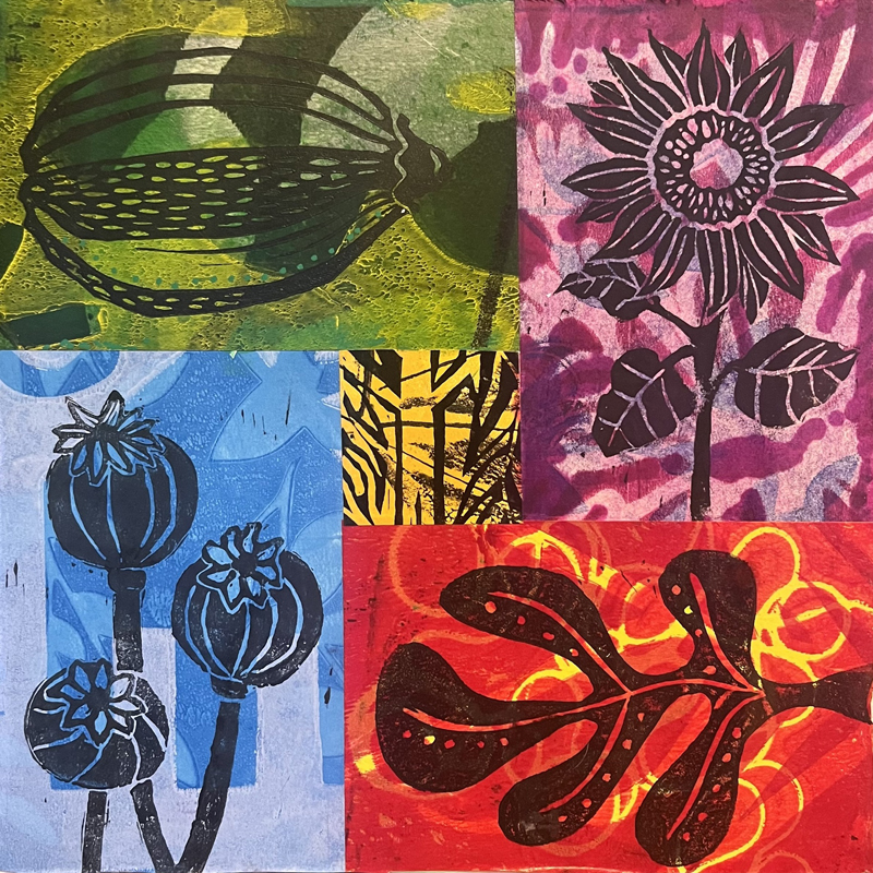 A colorful print