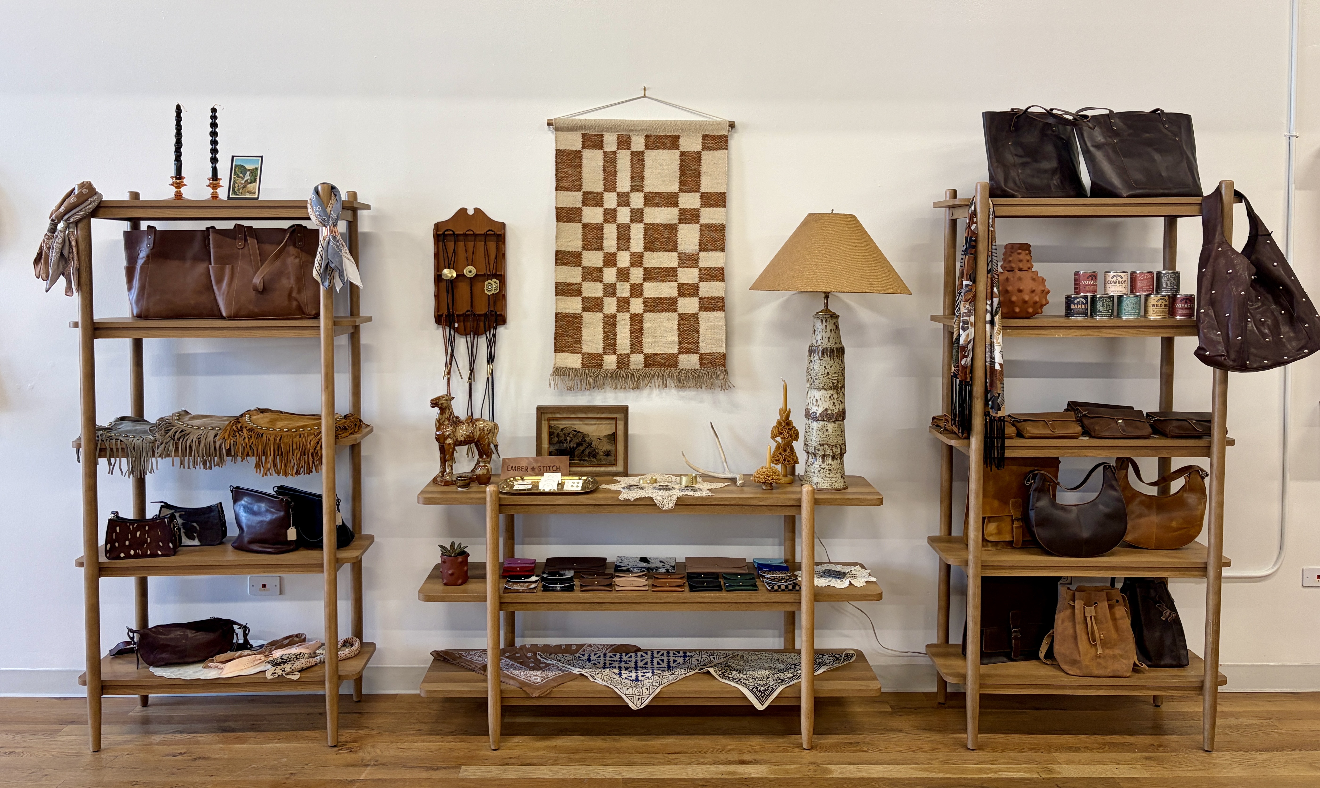 inside Ember & Stitch leatherworking studio