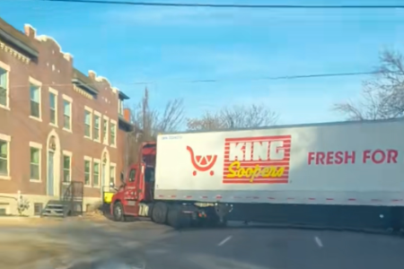 Video: Semi-Truck Hits Denver Apartment Building, Causes Gas Leak