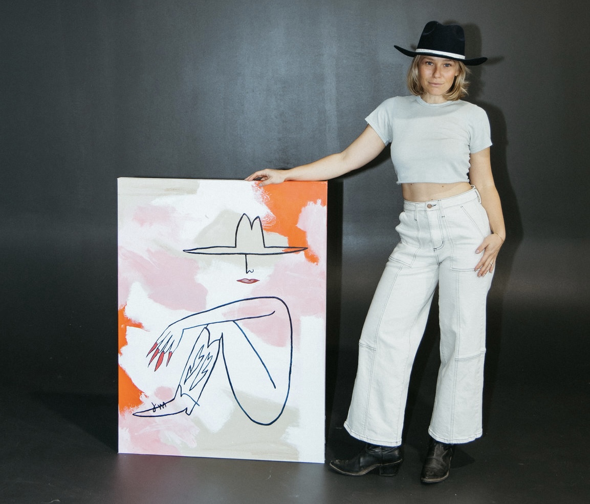 Ariana Barnstable said her "Lazy Cowgirl" series is her artist "brand." (Photo by Katie Puc)