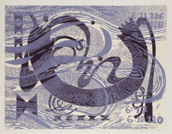 Wood block print
