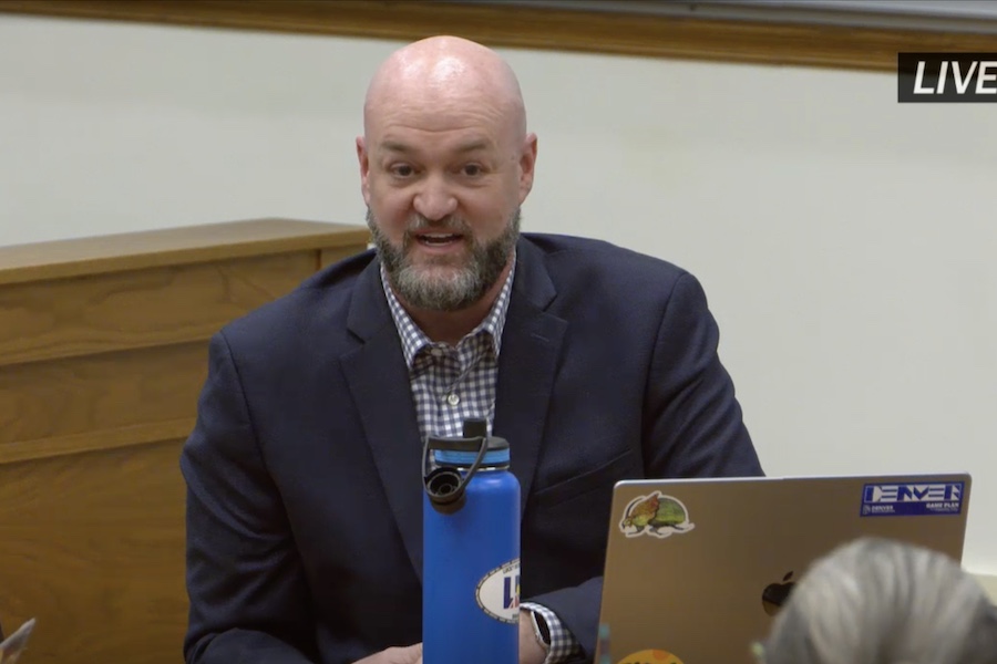 Denver Parks & Rec Director Jolon Clark speaks during a March city council meeting.