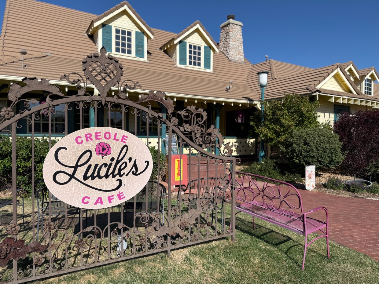 a restaurant gate