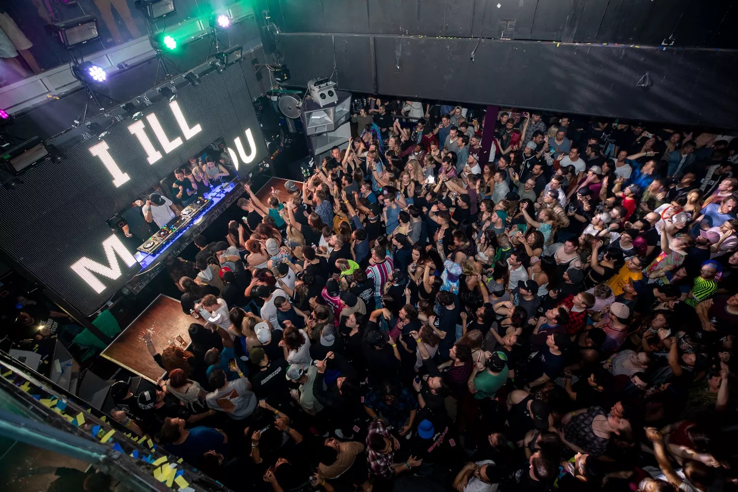 packed dancefloor
