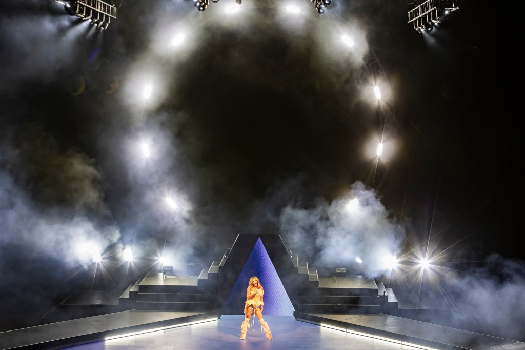 Kesha performs on stage at Red Rocks for her The Freedom Tour on June 1.