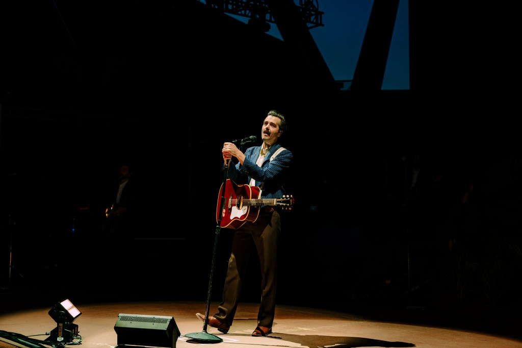 Lord Huron performs on stage at Red Rocks in Morrison, Colorado, on Wednesday, June 10 in front of a sold out crowd.