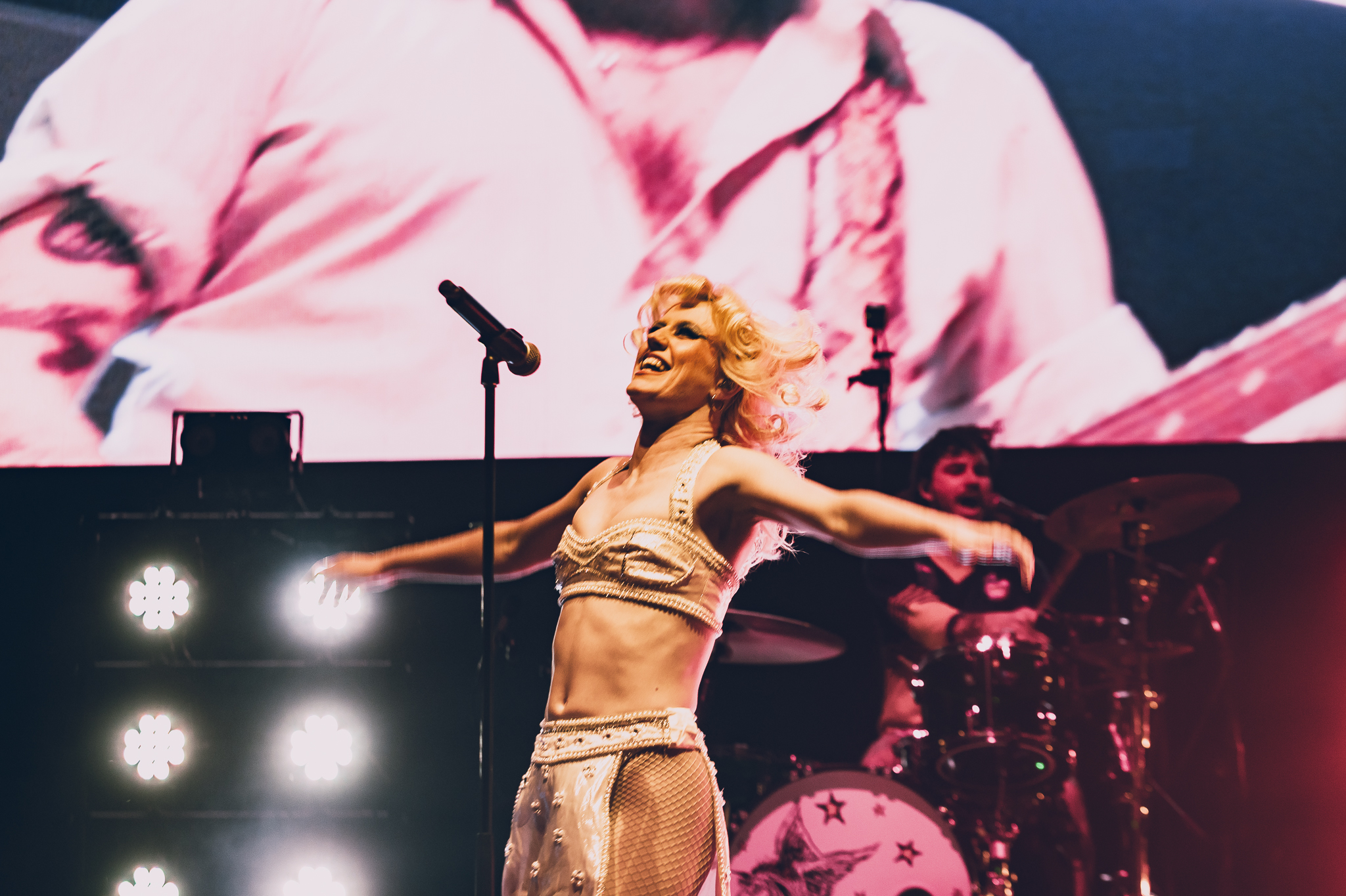 Amyl and the Sniffers performing live at Red Rocks on Wednesday, June 17.