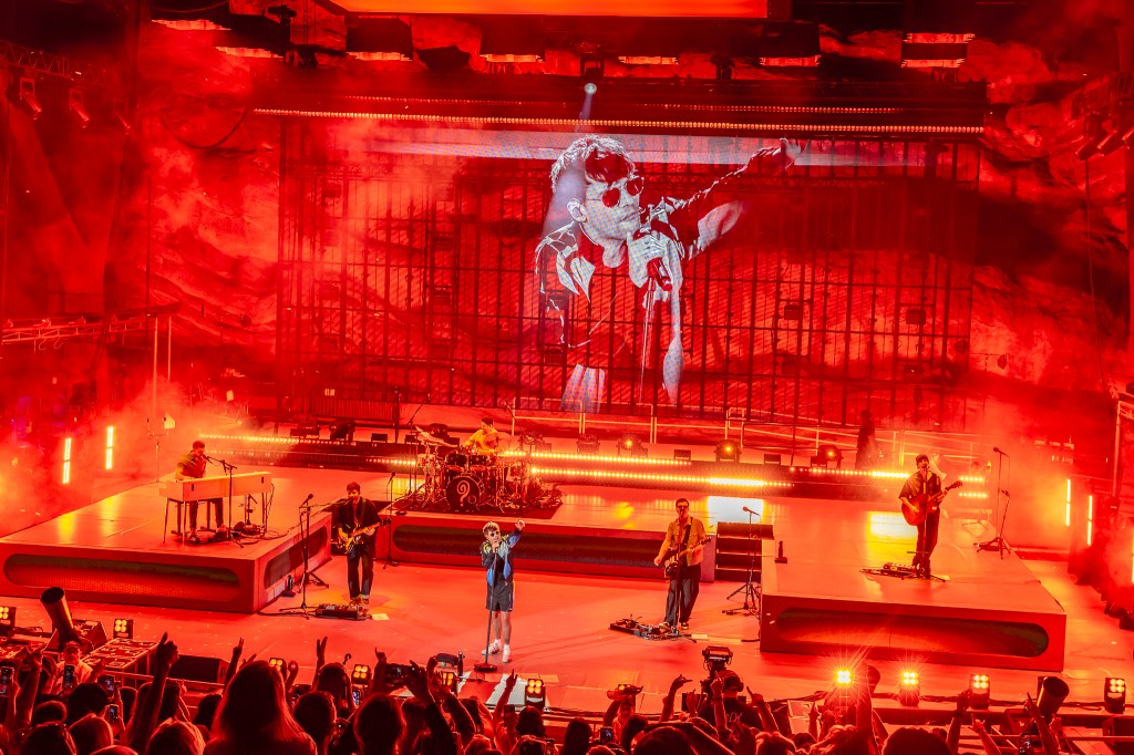 Louis Tomlinson performing live at Red Rocks on Friday, June 19.
