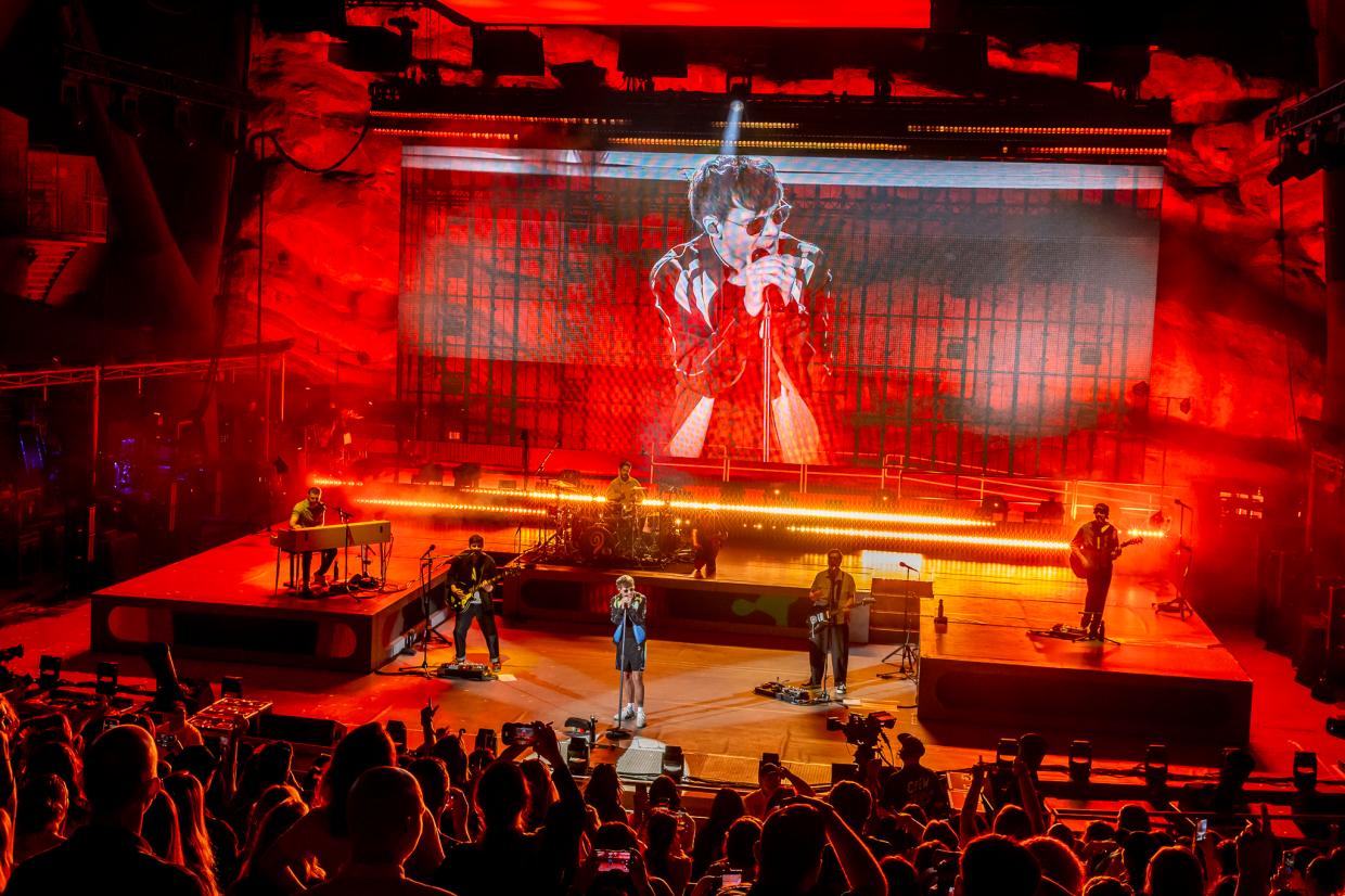 Louis Tomlinson performing live at Red Rocks on Friday, June 19.