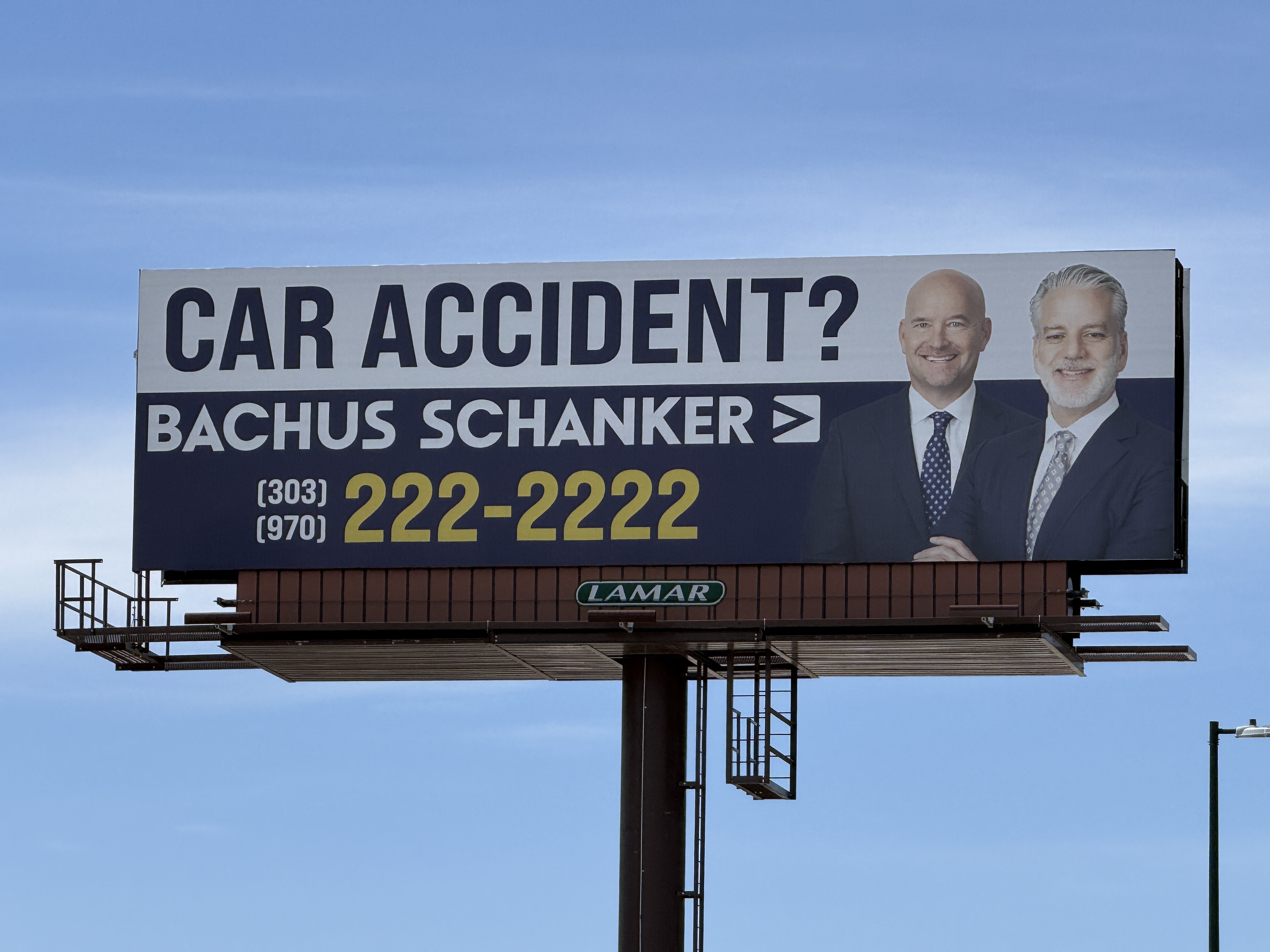Bachus & Schanker billboard in Denver
