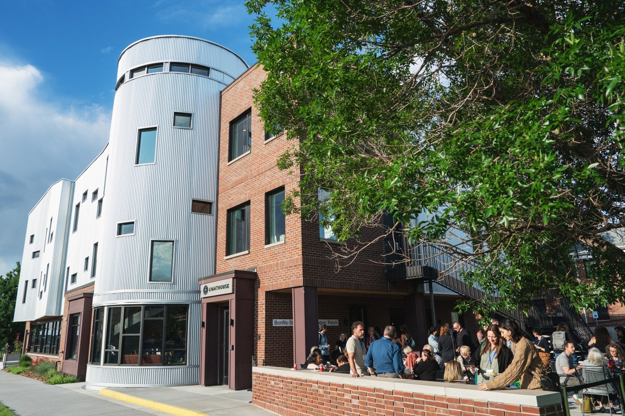 The exterior of Lighthouse Writers Workshop