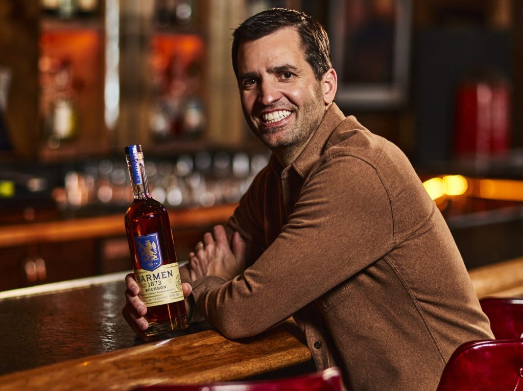 David Coors with Barmen whiskey
