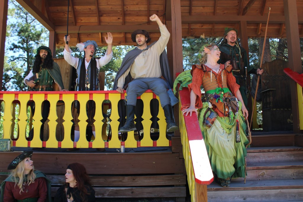 Court cheering at the Ren Faire