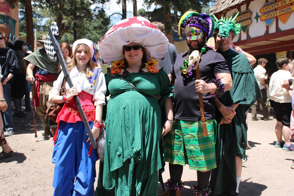 A family at the Ren Faire