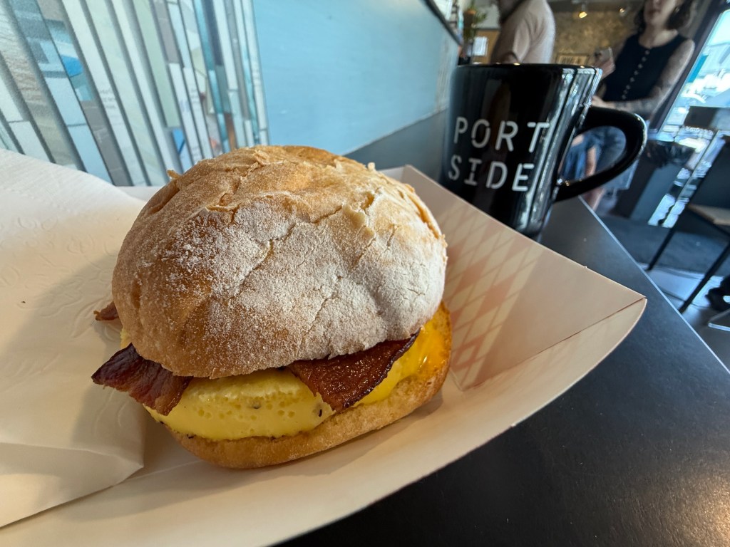Port Side bacon, egg and cheese