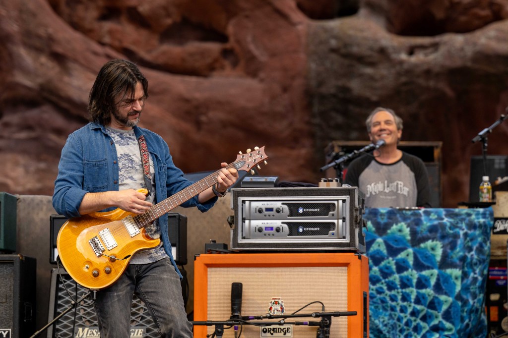 Widespread Panic on stage at Red Rocks