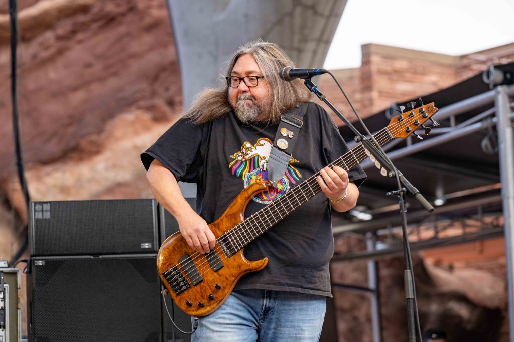 Widespread Panic on stage at Red Rocks