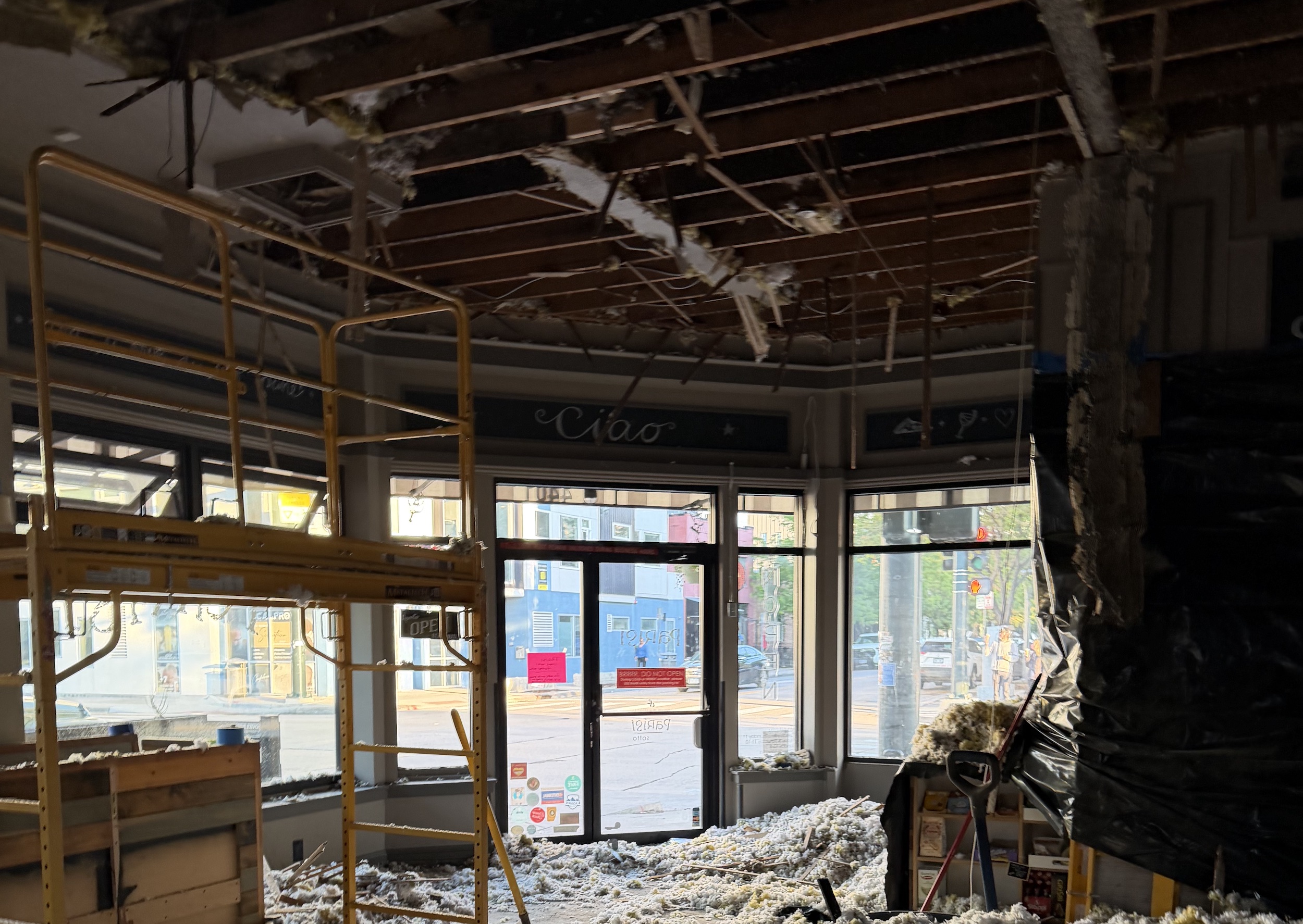 Parisi fire damage