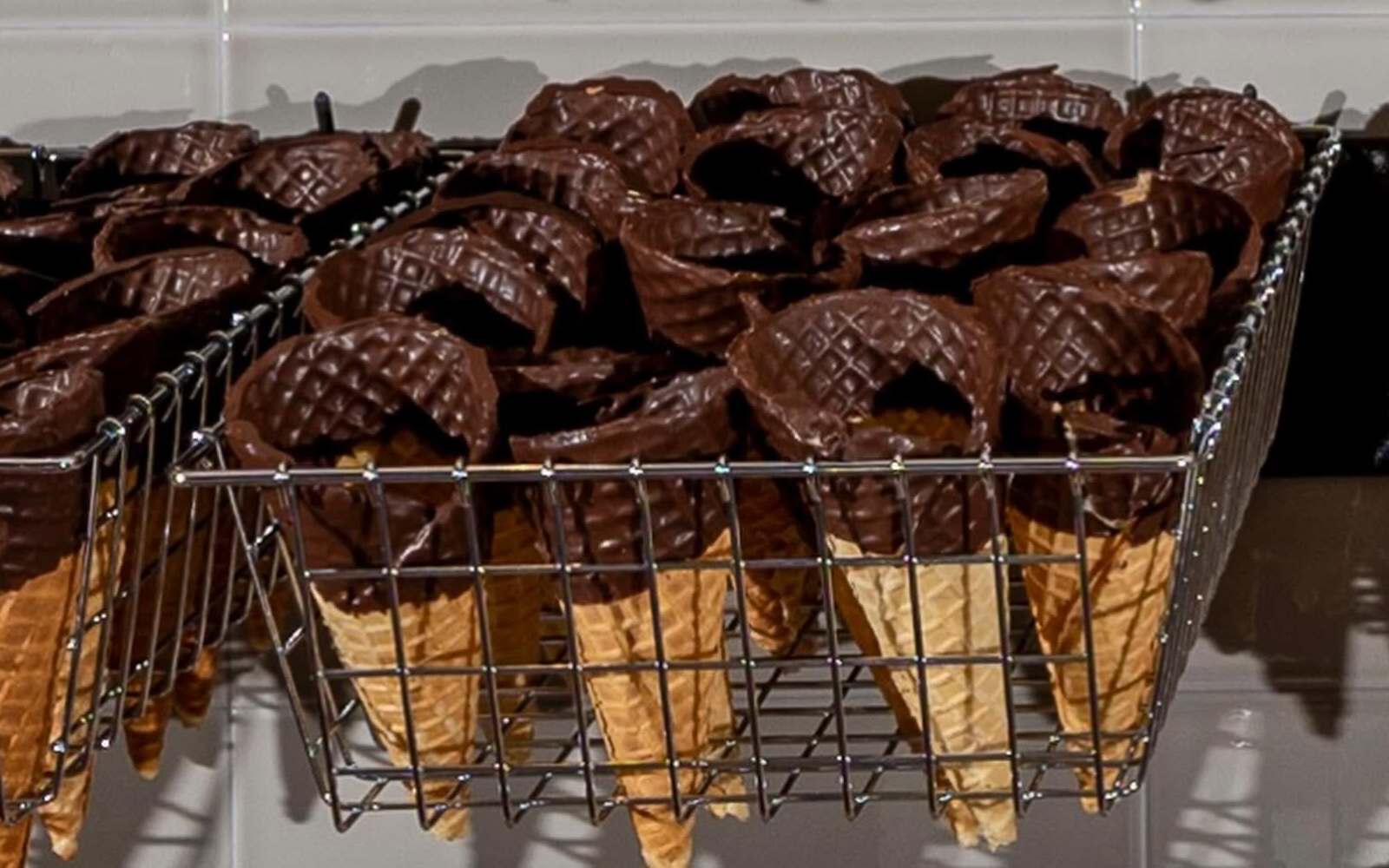waffle cones at Sundae