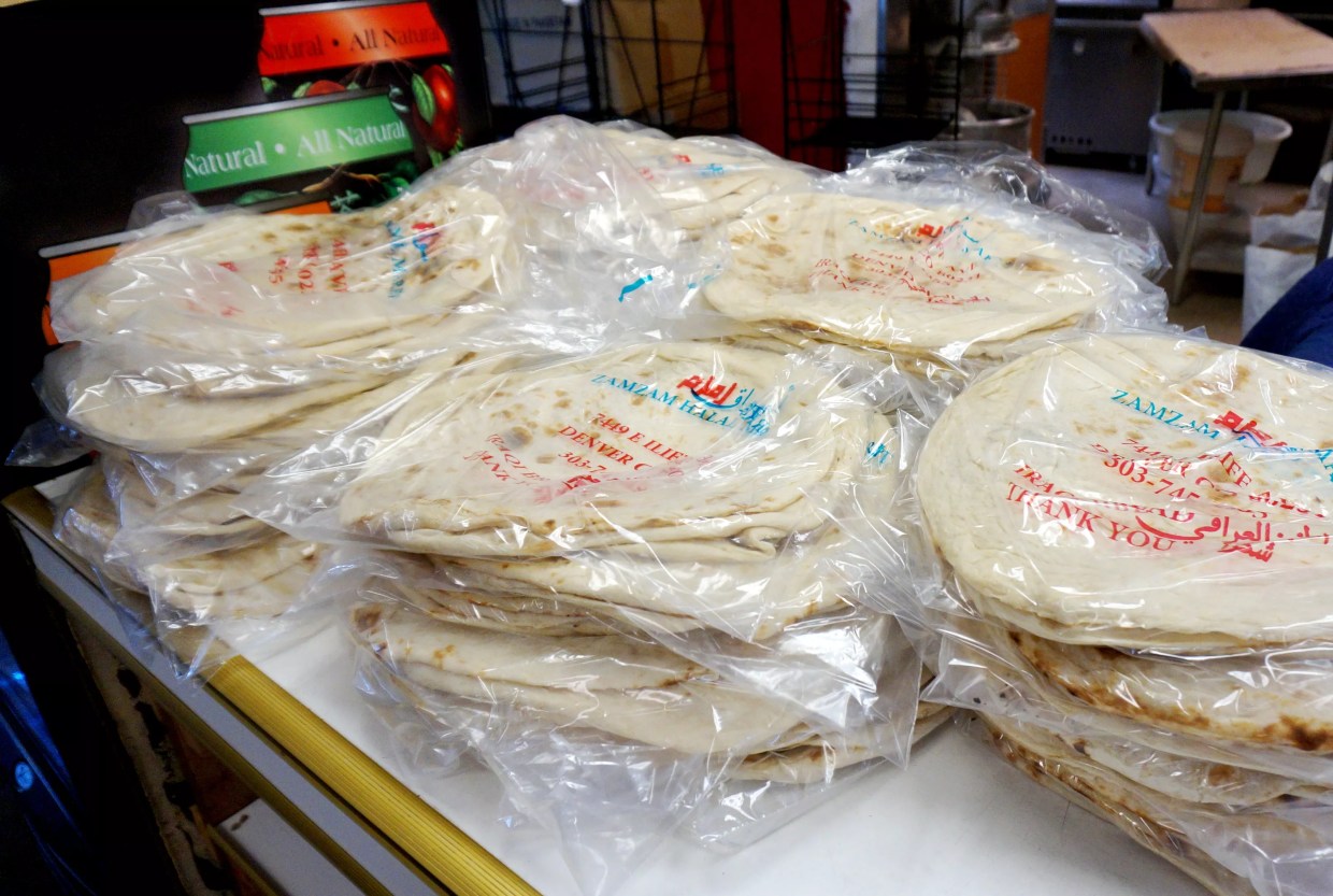 Zamzam Halal International Market Bakes Iraqi Flatbread Rare to Denver