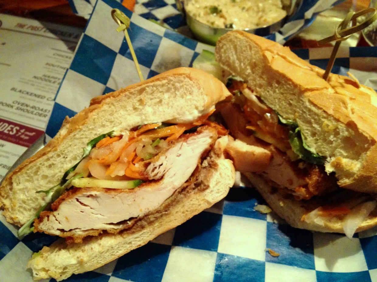 100 Favorite Dishes: Fried Chicken Banh Mi at the Post Chicken & Beer