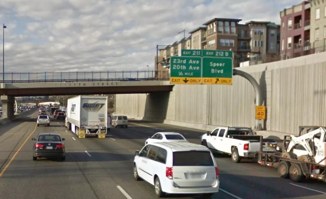 Downtown Denver highway