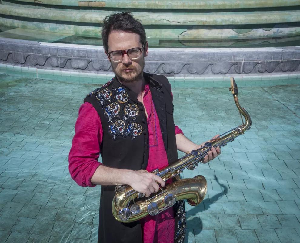 Death Threats Inspire Arrington De Dionyso to Tour <i>This Saxophone Kills Fascists</i>