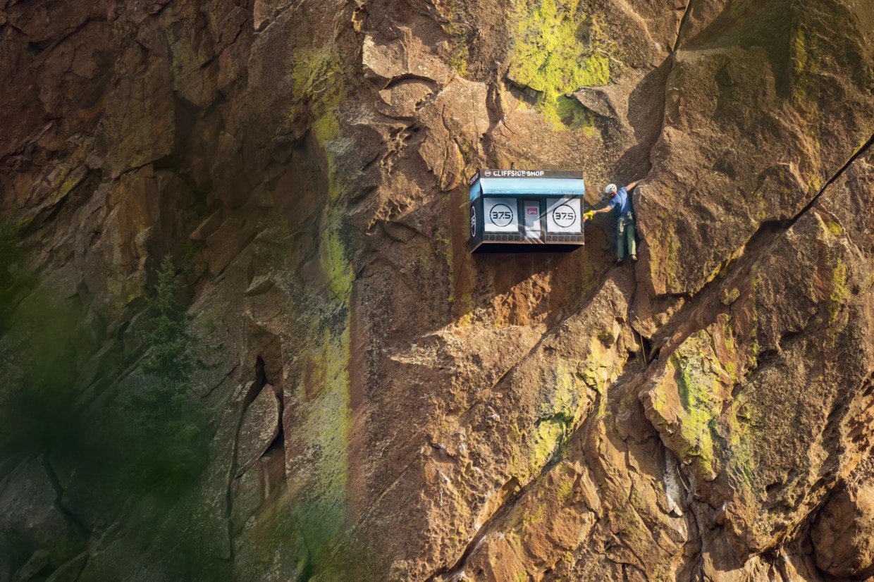 Cliffside Shop Pops Up on Bastille Wall in Eldorado Canyon