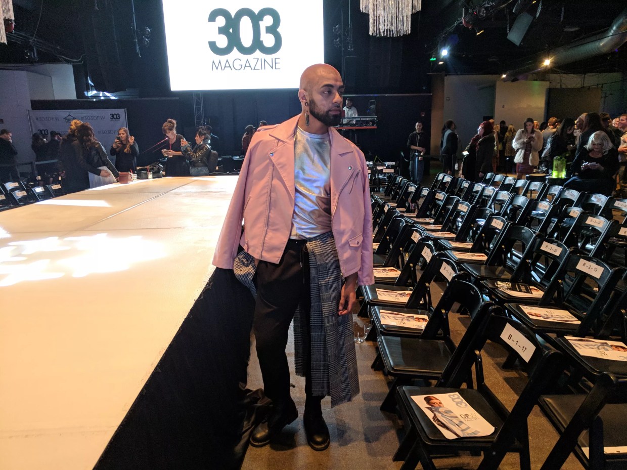 Model/Performer Stephen Garcia Spotted at Denver Fashion Weekend