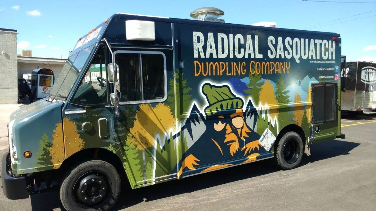 Radical Sasquatch Takes Dumplings to the Street