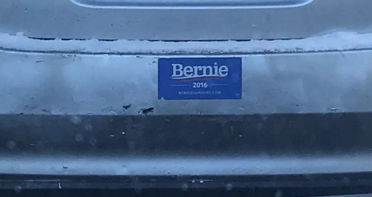 Bernie Bumperstickers: Anti-Trump Unity or Lingering Dem Division?