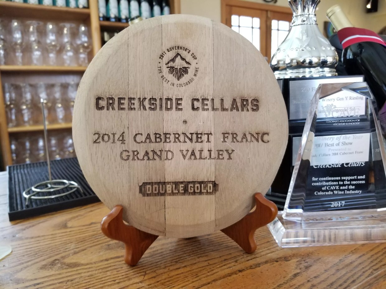 Creekside Cellars Snags 2018 Colorado Winery of the Year Award