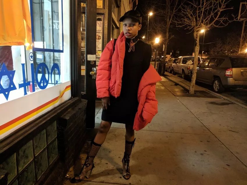 Spotted: Writer and Model Ryne Michelle Outside Station