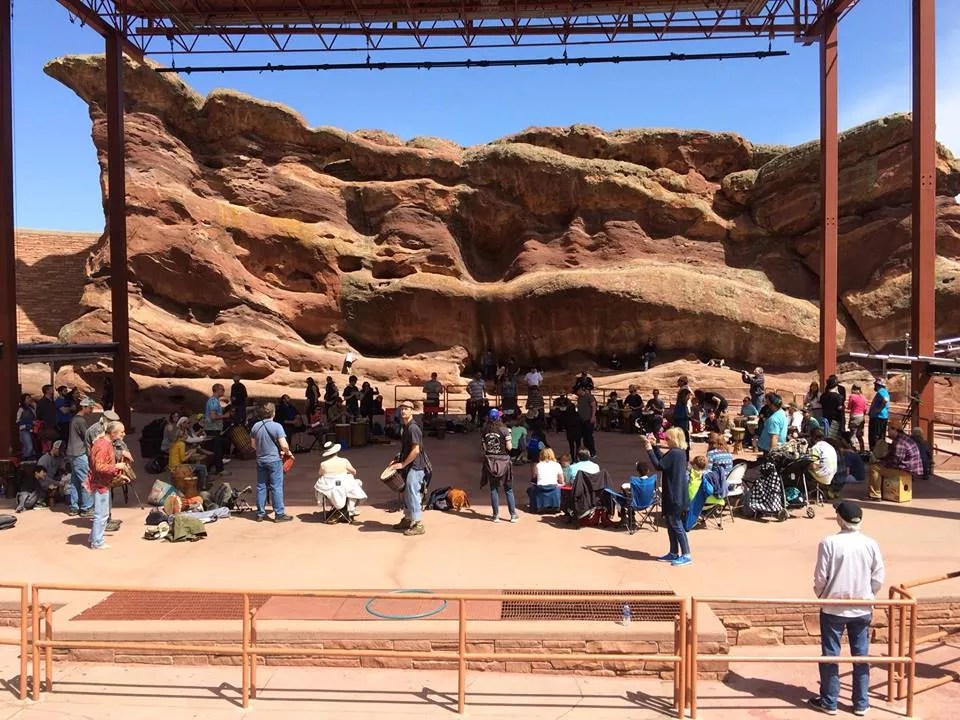 A Drum Circle Has Been Taking Over the Red Rocks Stage