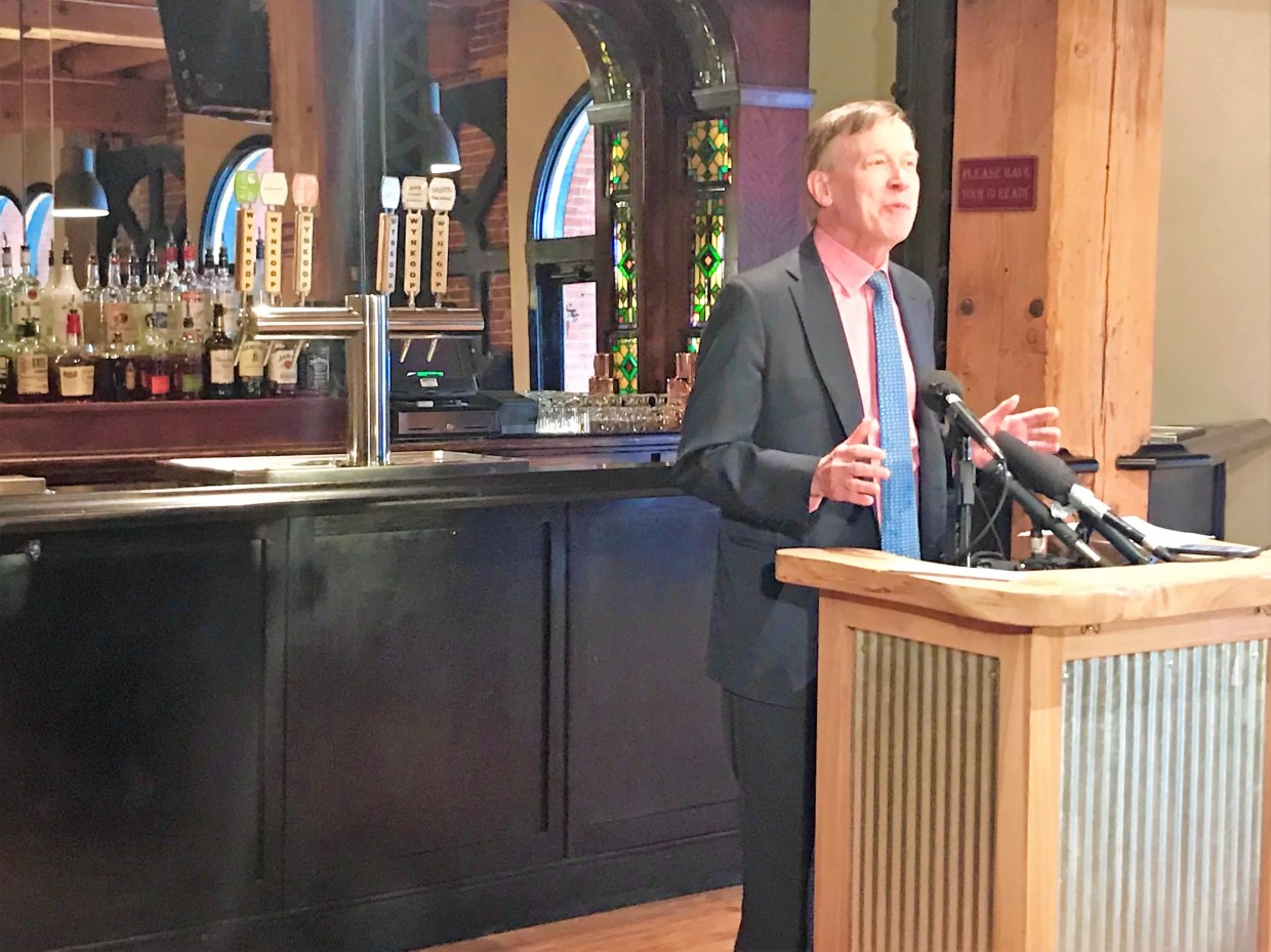 Hickenlooper Skips Beer, Pours Out Politics in Return to Wynkoop Brewing