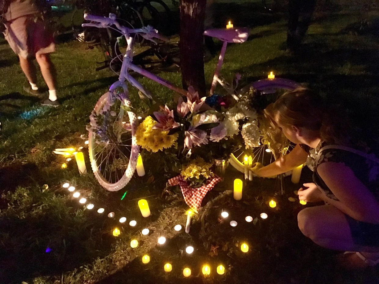 Denver Cruisers Ride Honors Recently Slain Cyclists at Candlelight Vigil