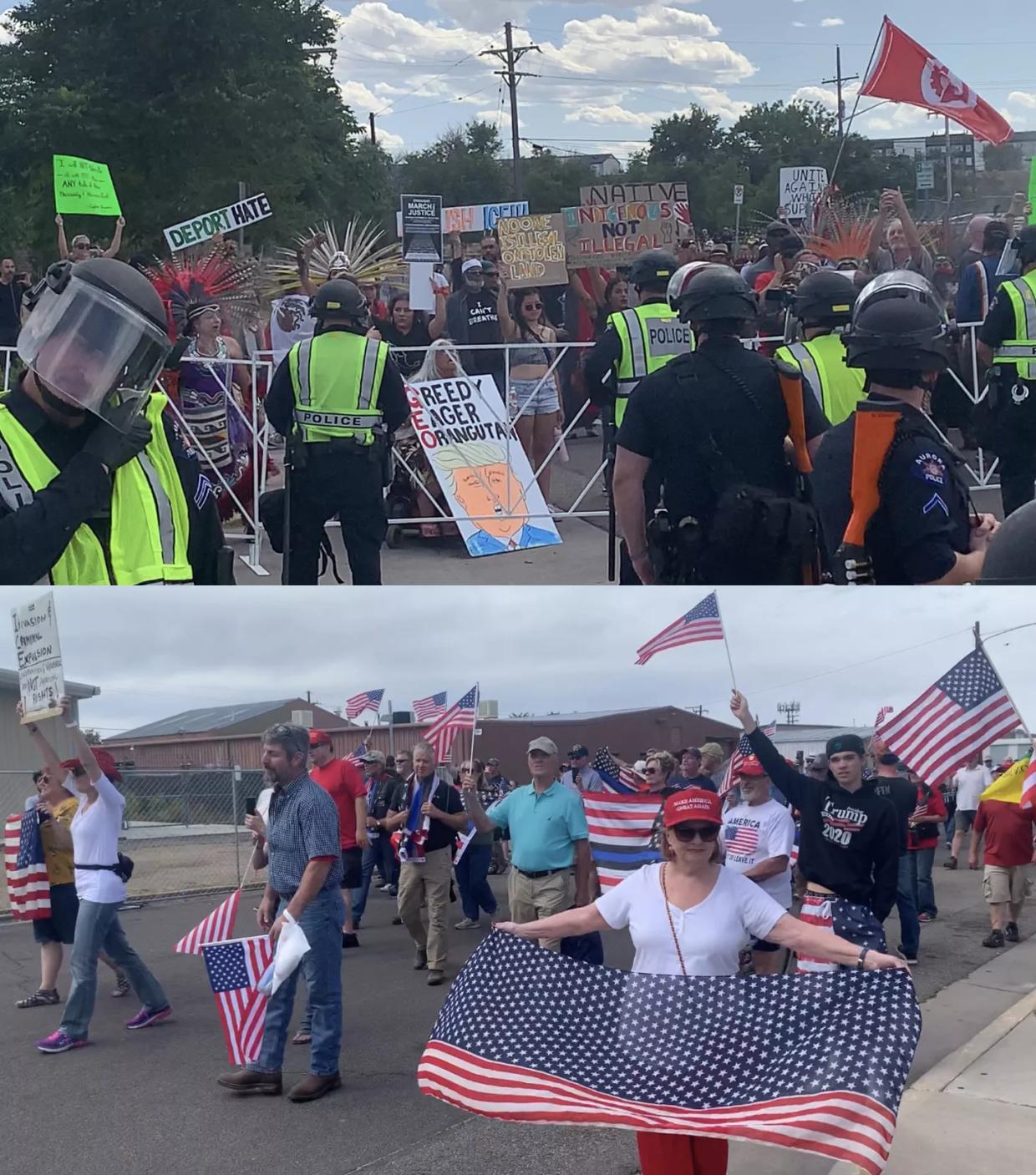 Protests Outside GEO Detention Facility in Aurora Largely Uneventful