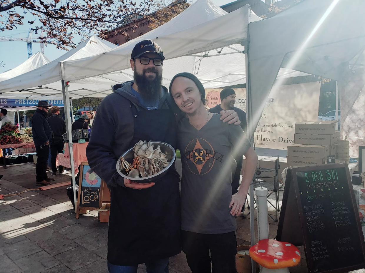 October Snow Adds Challenge to Farmers’ Market Cooking Demo