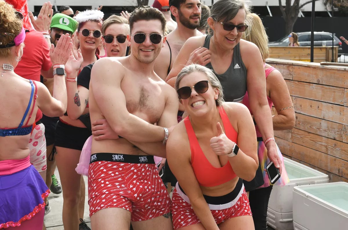 People in their underwear