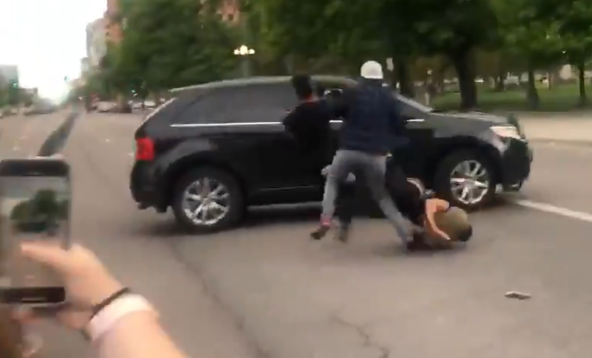 Women Who Hit Protester Acquitted of Assault, Convicted of Reckless Driving