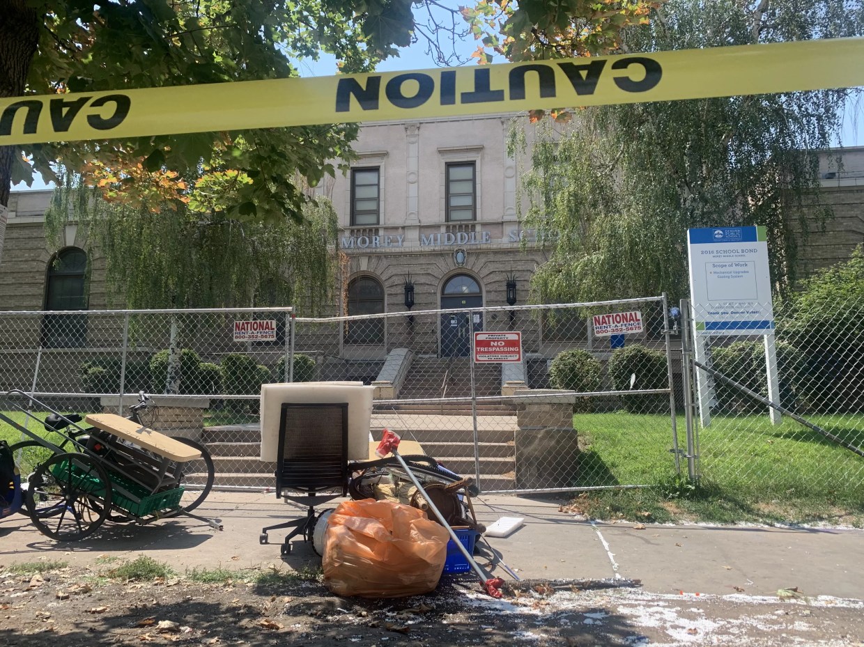 Denver Sweeps Homeless Encampment by Morey Middle School