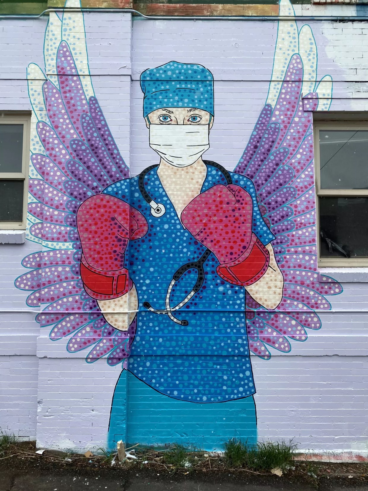 Austin Zucchini-Fowler’s Healthcare Hero Mural Auctioned as an NFT