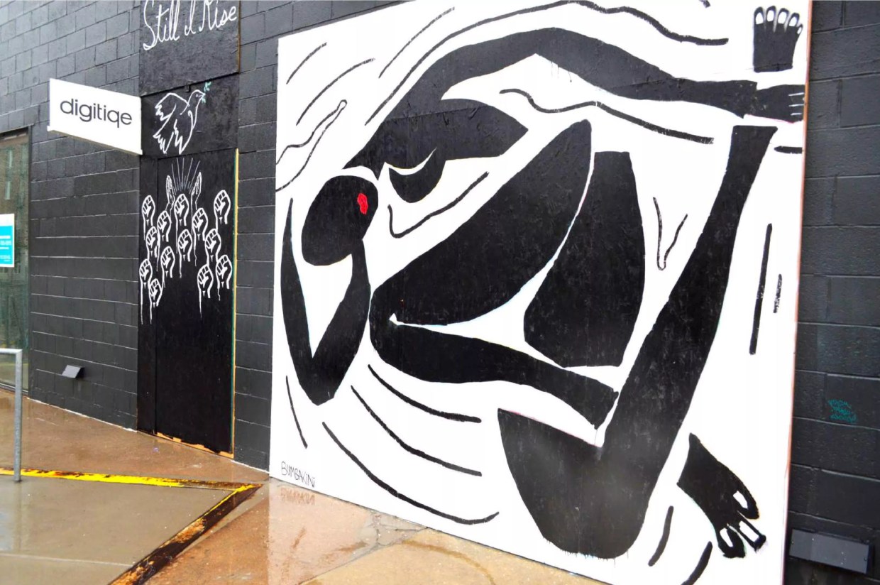 Street Art That Covered Boarded-Up Businesses in 2020 Auctioned for Charity