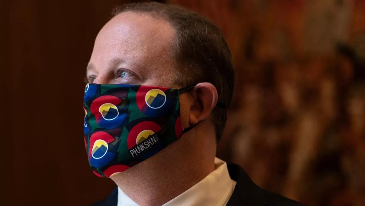 Polis: If You Hate Mask Rules, Be Civil, Not Violent