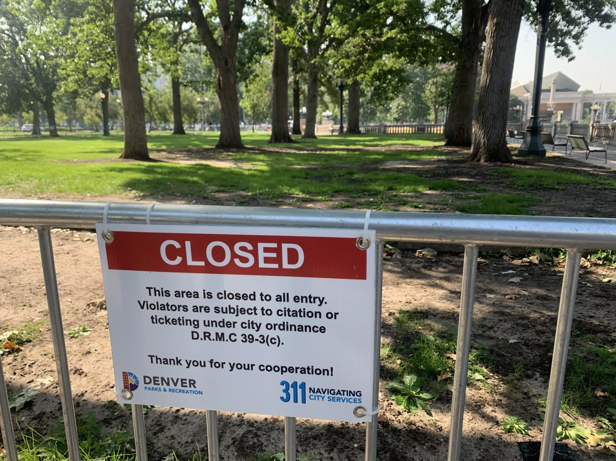City of Denver Temporarily Closing Civic Center Park